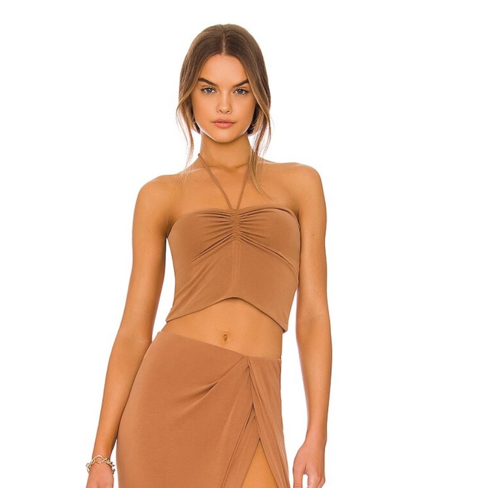 Rag & Bone Halter Top in Light Brown